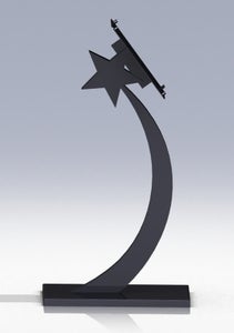 Restaurant Pedestal Sign, or How to Make Simple 3D Extruded Shapes.