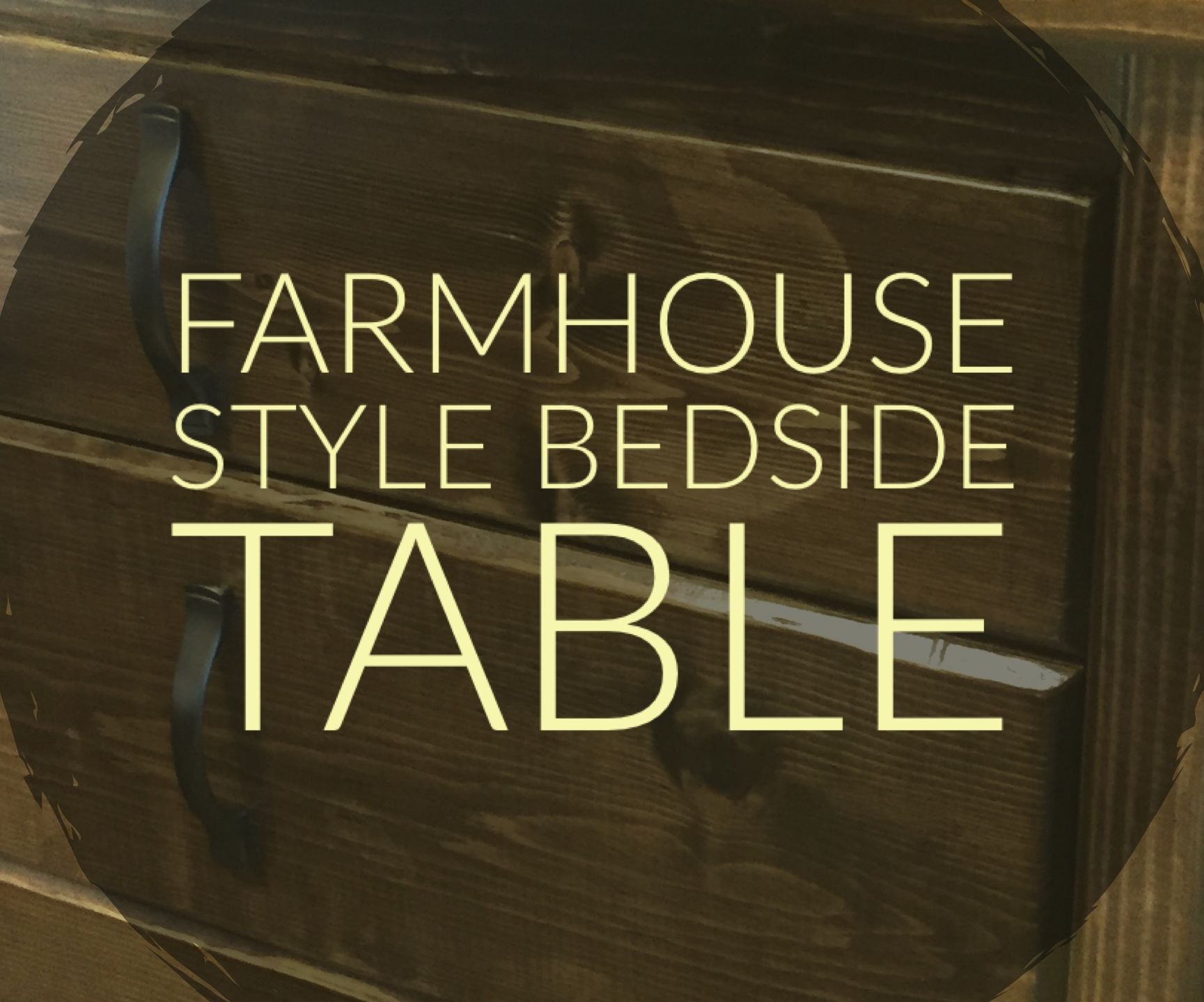 Farmhouse Style Bedside Table