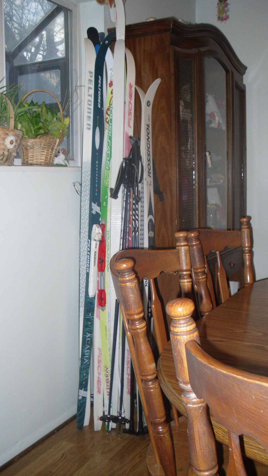 Transform an Office Chair Into a Ski Rack