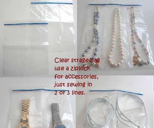 Clear Storage Bag Use a Zip-lock Bag for Accessories