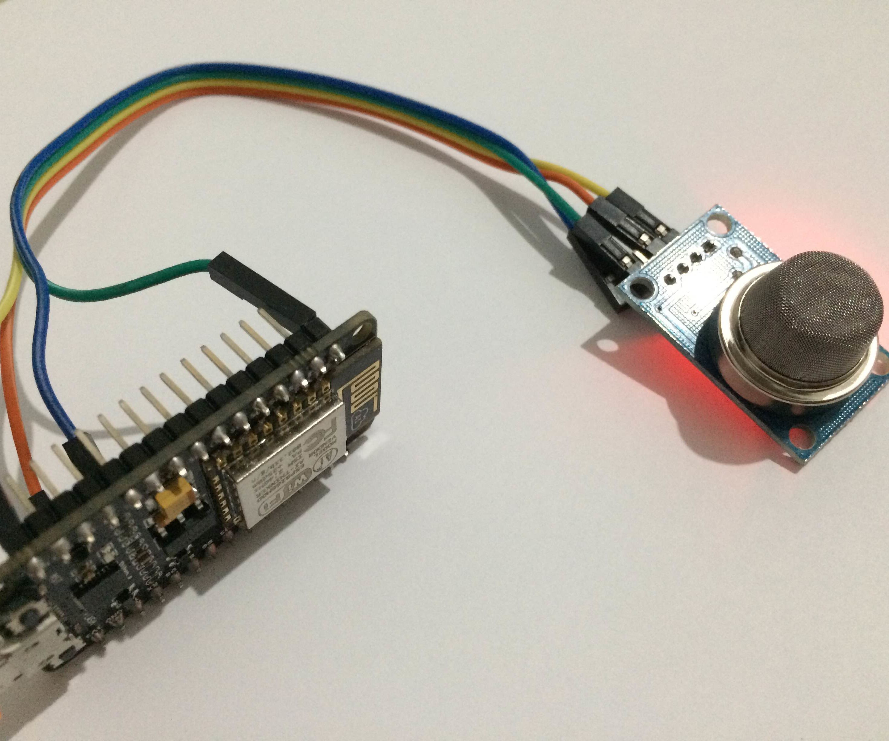 Easy Air Quality Report With NodeMCU+MQ135+Cayenne