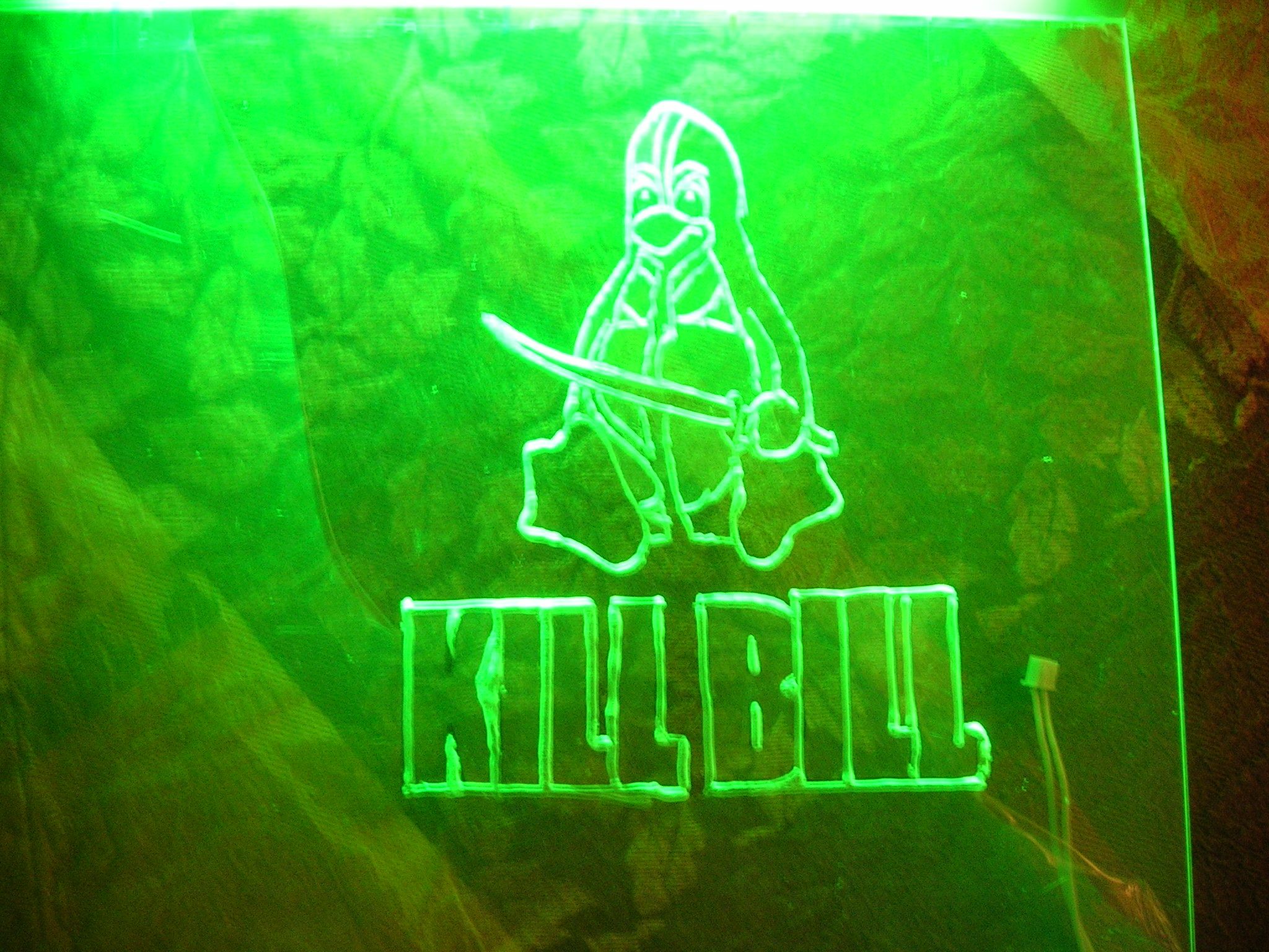 Etched Neon Light