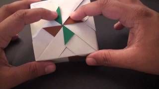 How to Make an Origami Pin-wheel Box Lid!