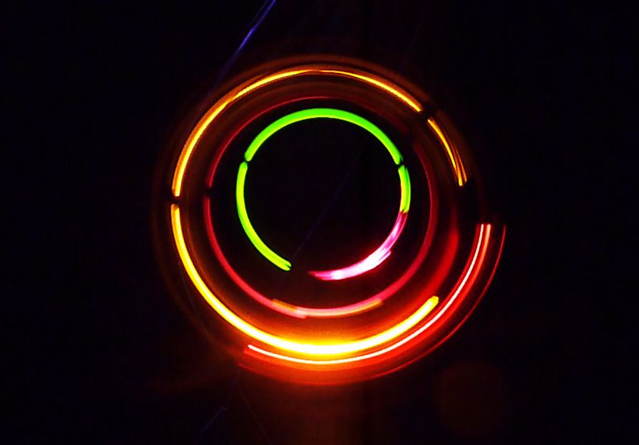 Simple POV Blinking leds