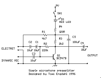 Preamp for Mic