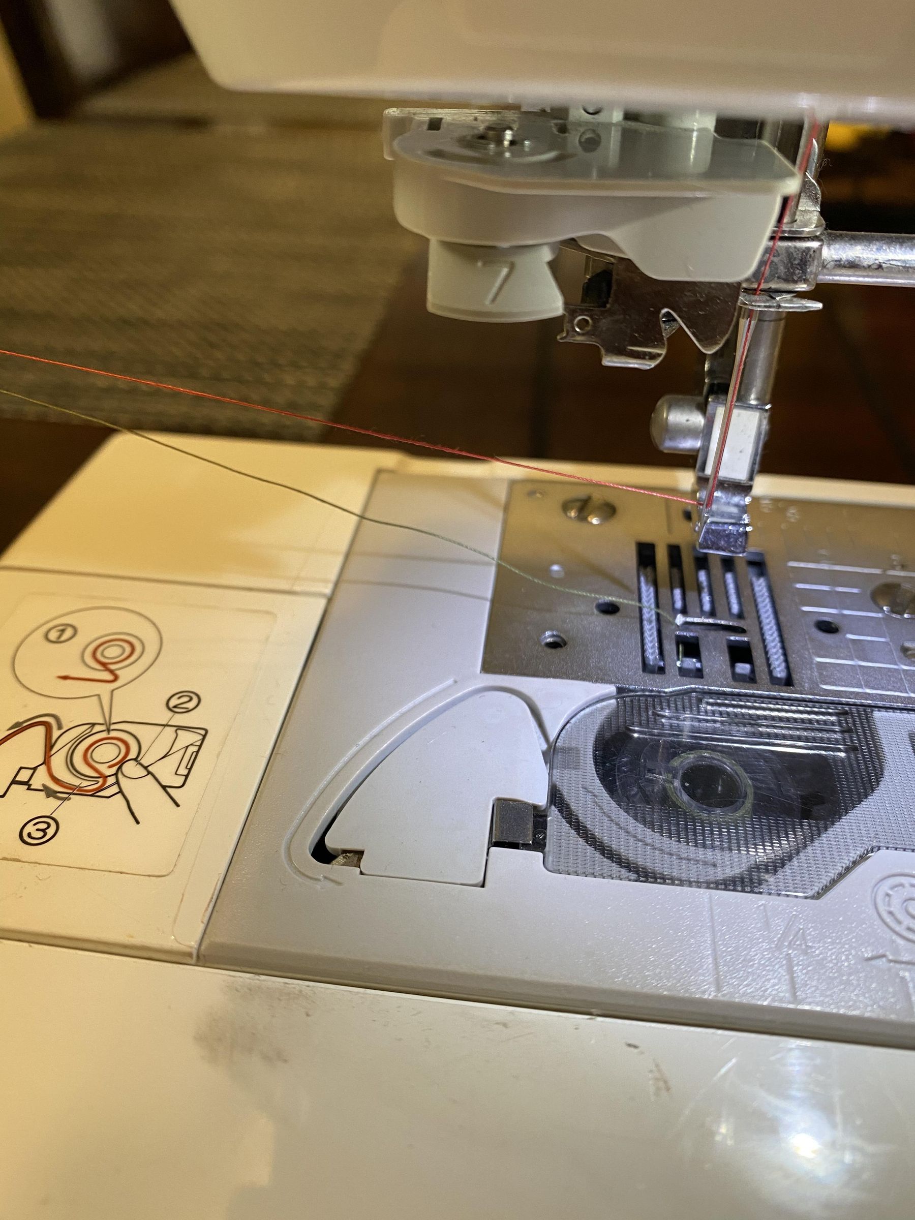 Threading a Brother Sewing Machine 7 Steps Instructables