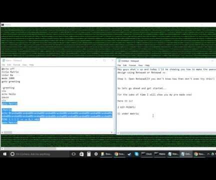 How to Create a Matrix Effect Using Notepad
