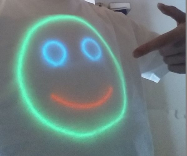 EL Wire T-shirt With Music Beat Detection