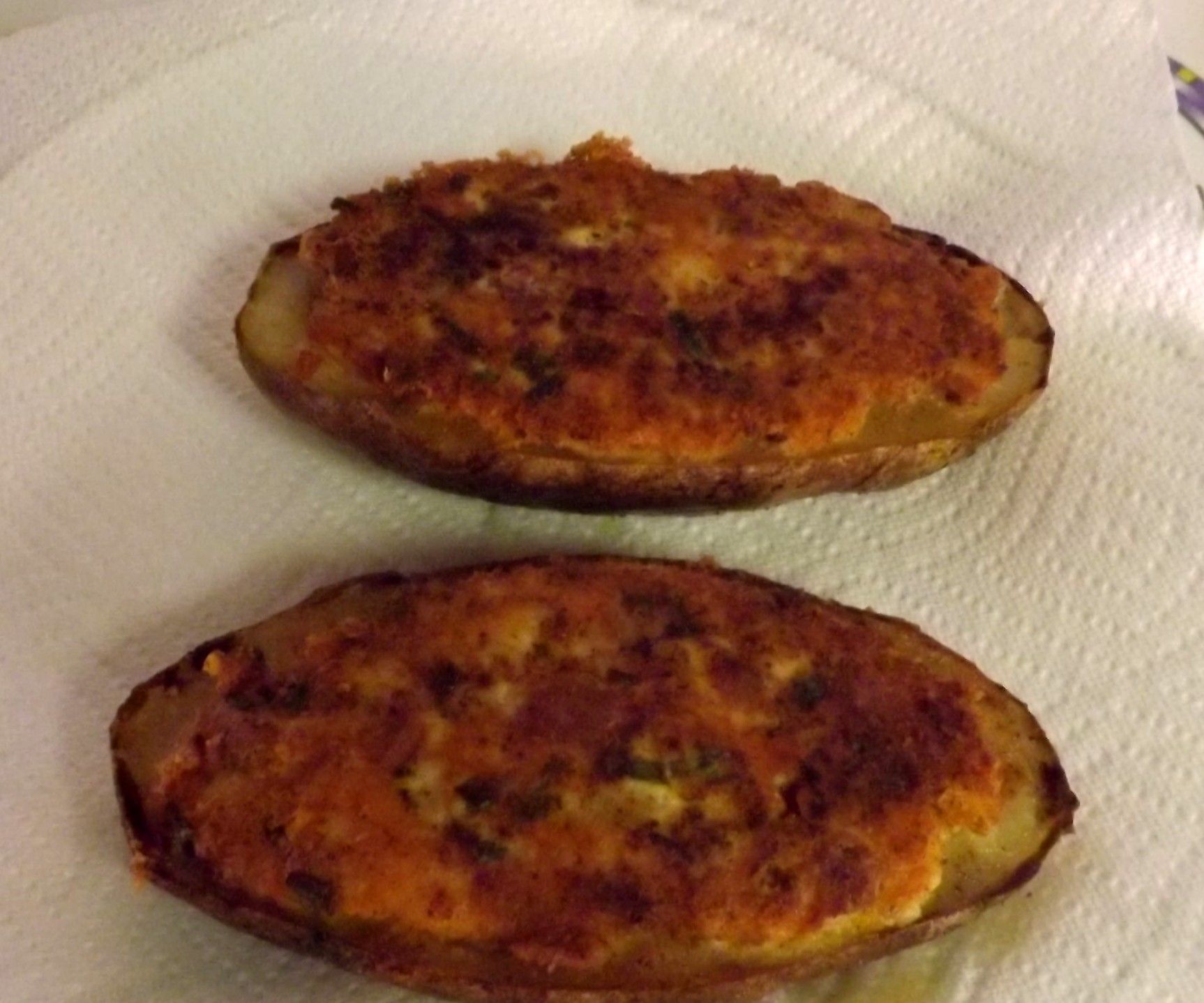 FRIED BAKED STUFFED POTATOES