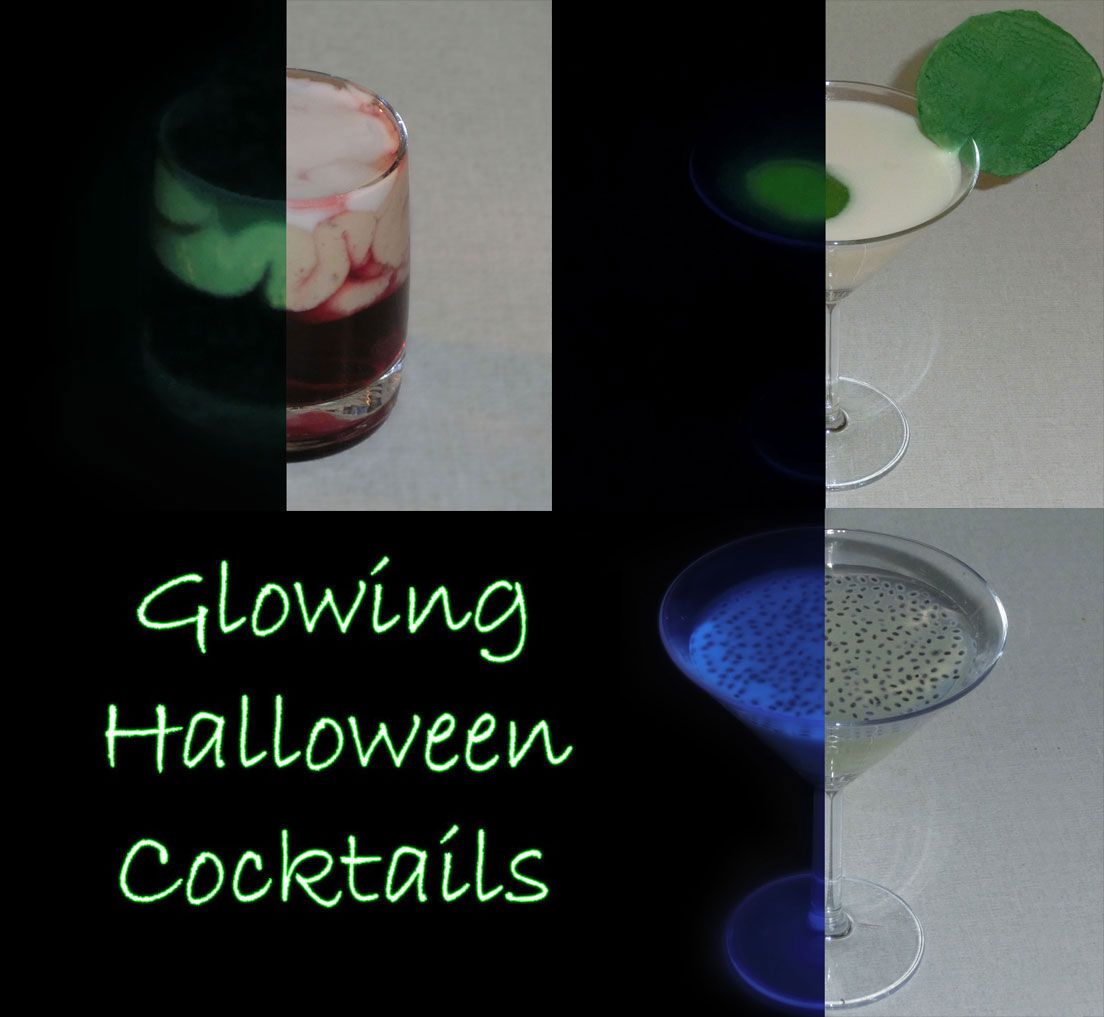 Glowing Halloween Cocktails