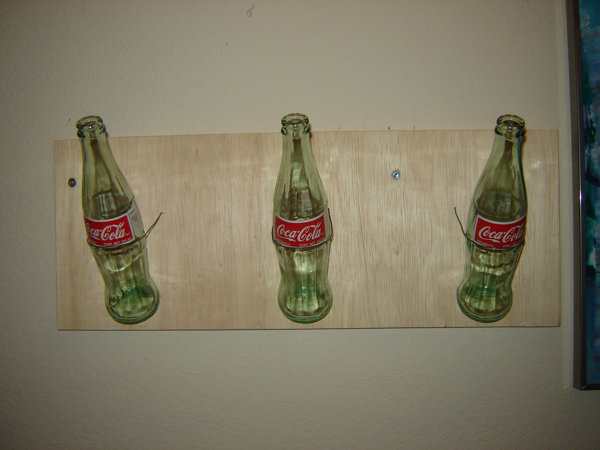 Glass Bottle Coat Hanger