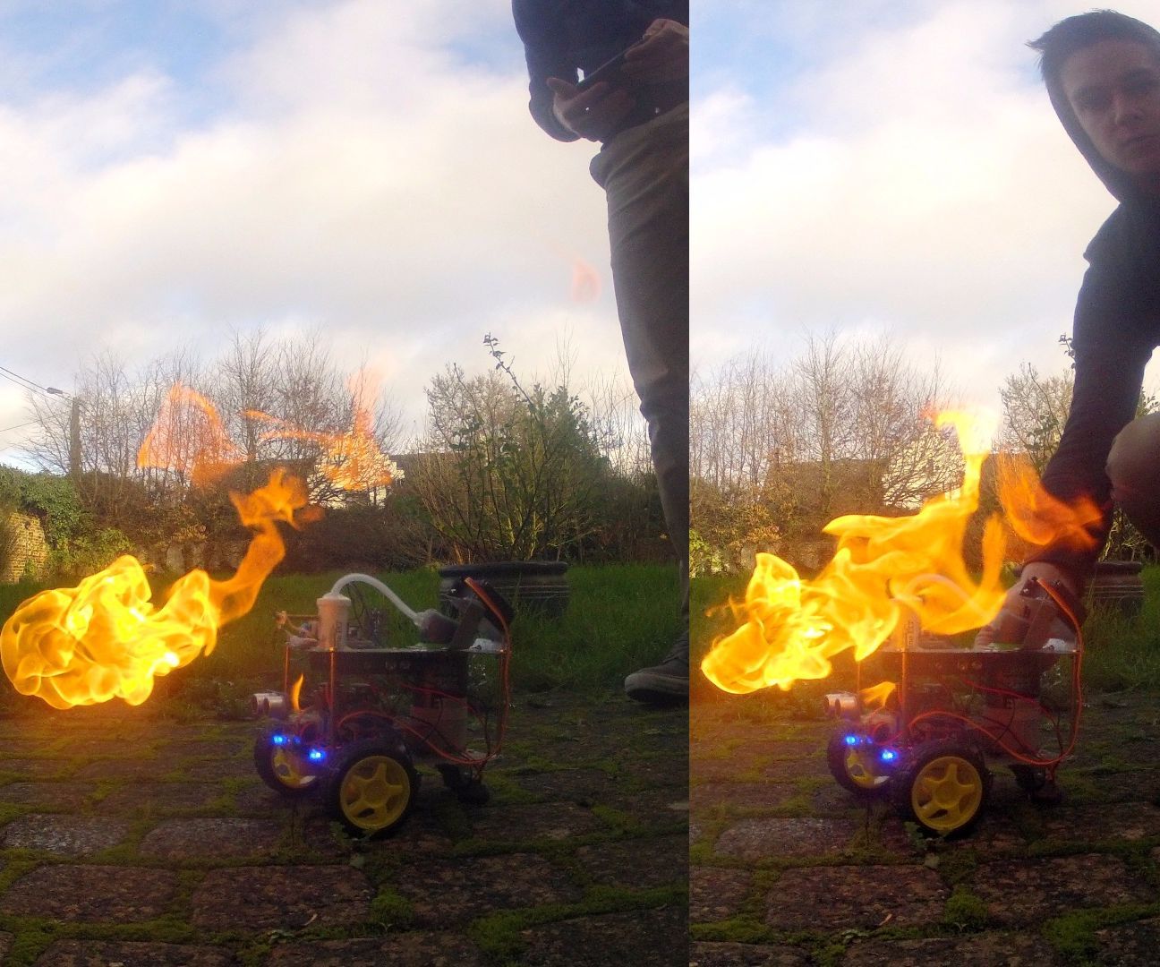 Flame Thrower Robot