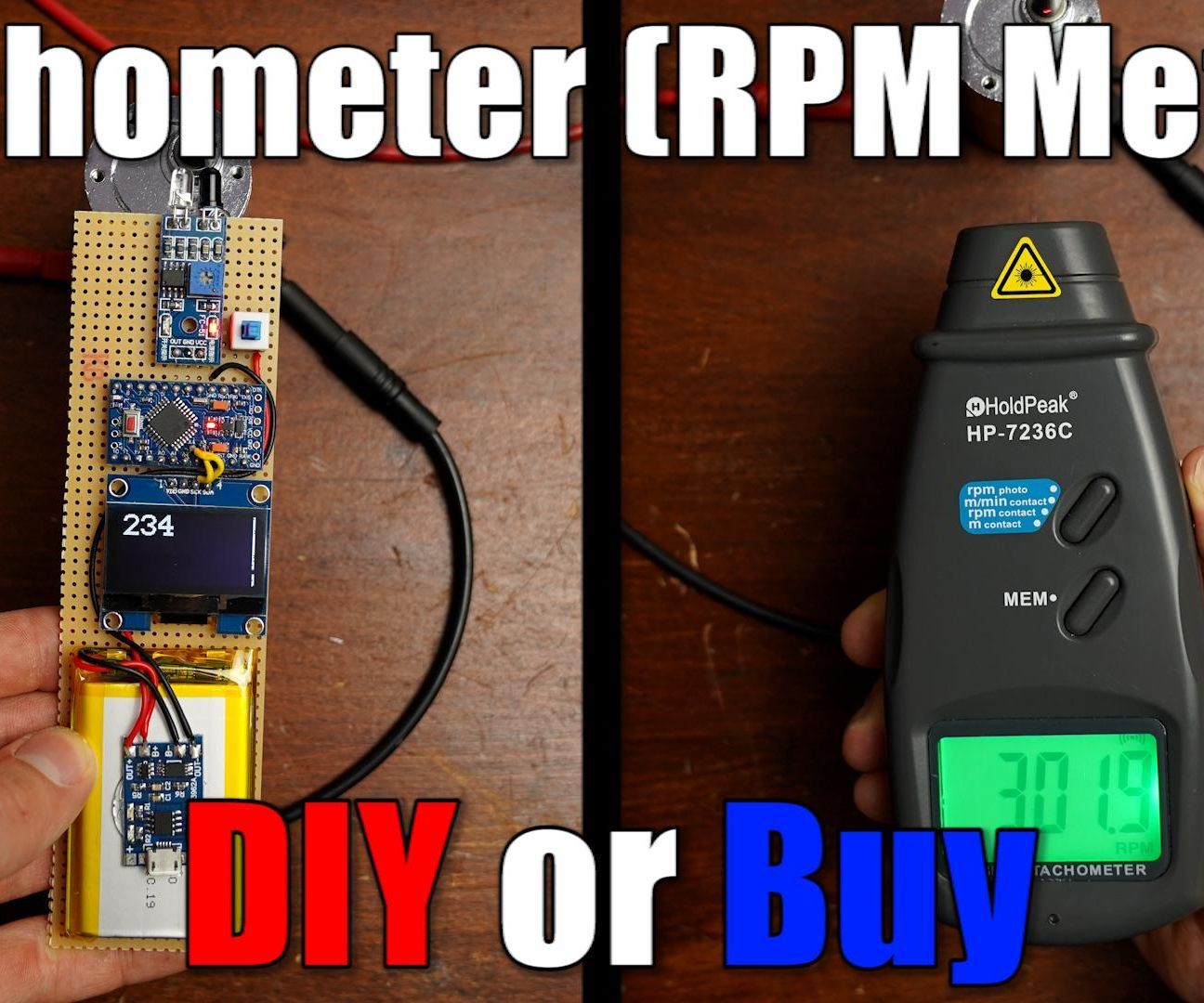 DIY Tachometer (RPM Meter)