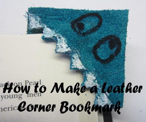 How to Make Leather Corner Bookmarks