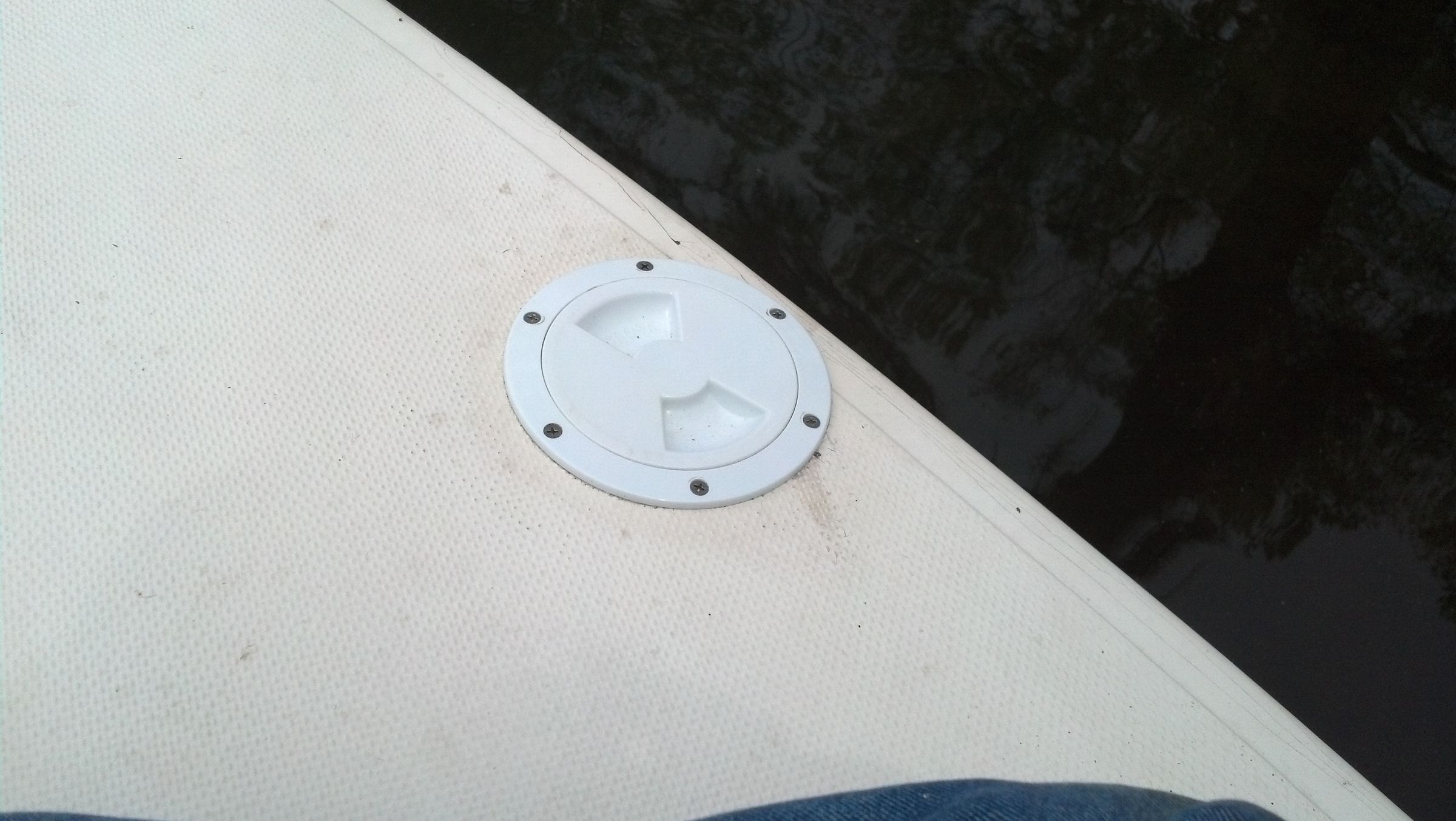Sailboat Deck Hole Repair (access Plate Installation)