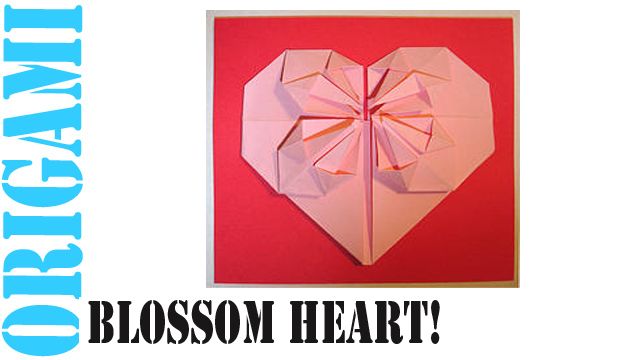 How to Make an Origami Valentine's Day Blossom Heart!