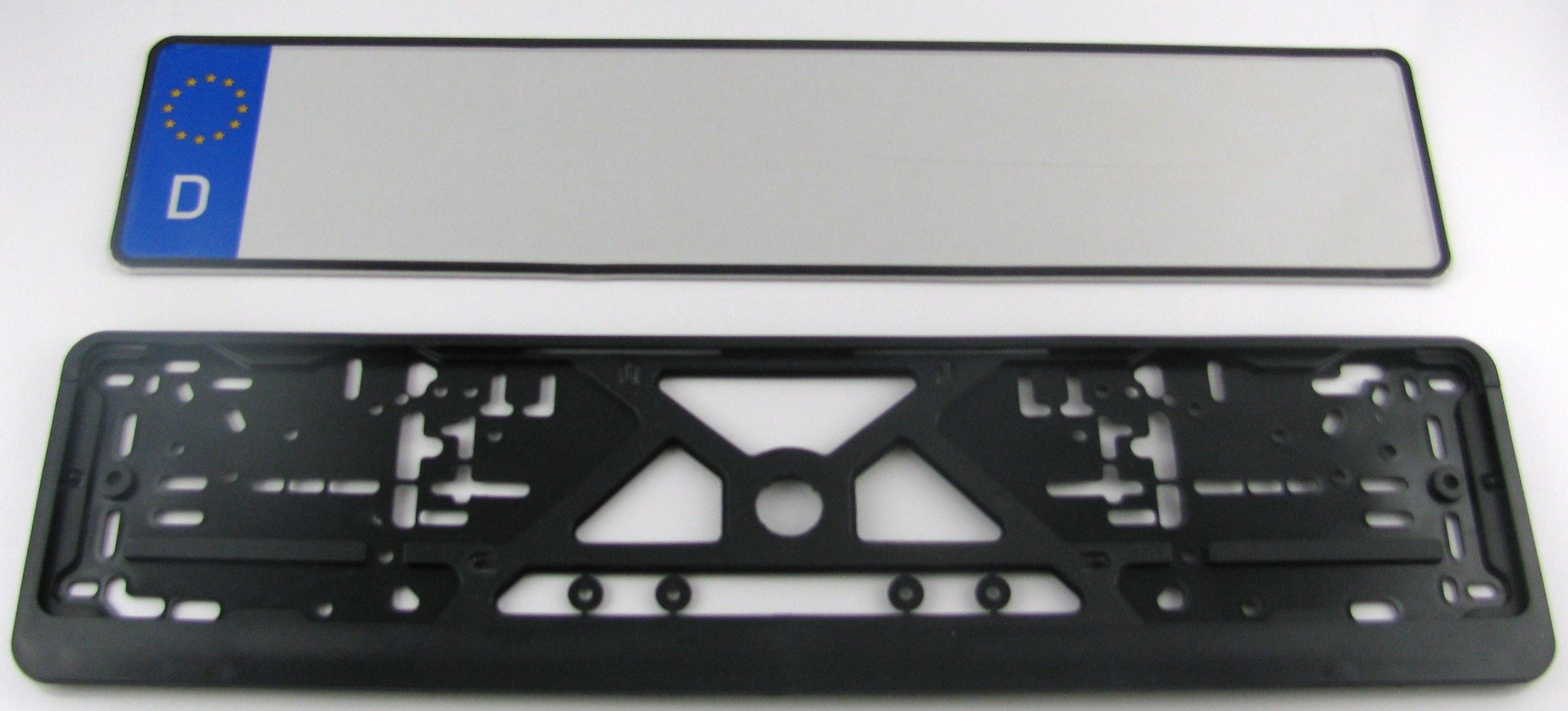 Install Your European Plate Into a Mounting Frame.