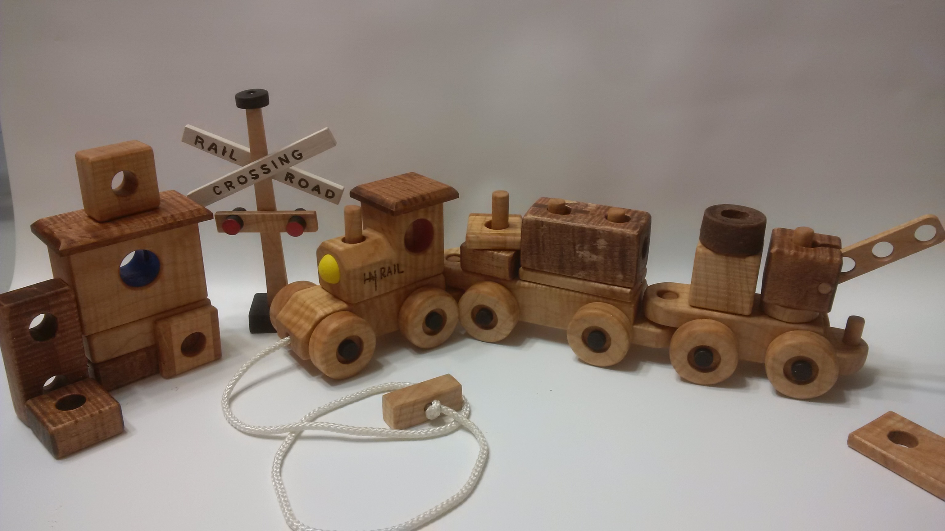 THREEINONE Wooden Building Block Train Set 15 Steps (with Pictures