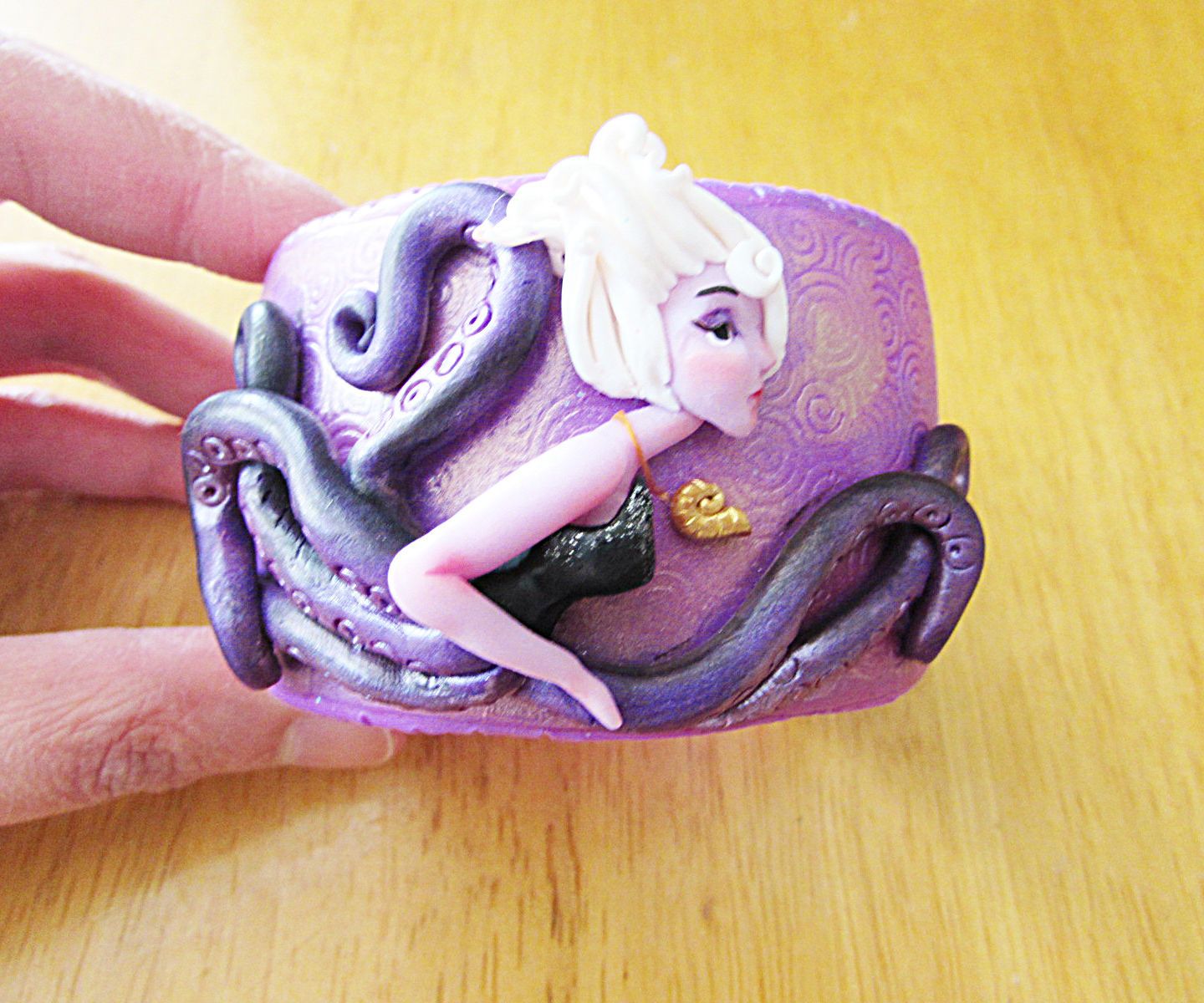 URSULA Little Mermaid Polymer Clay Cuff