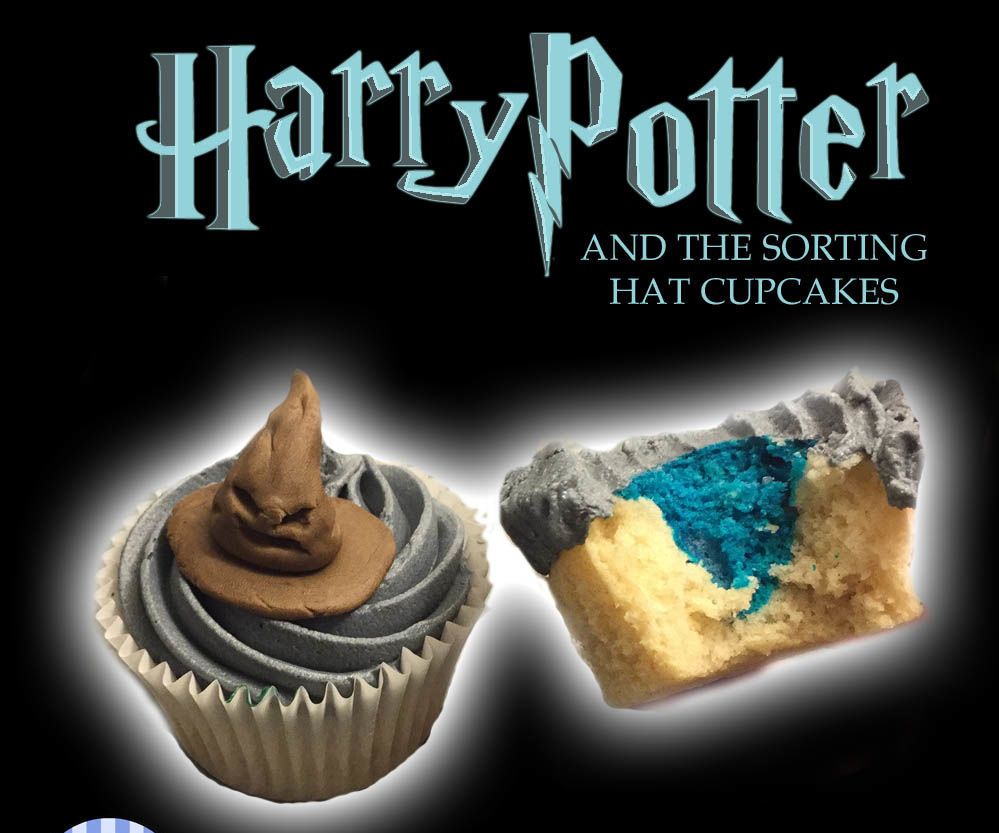 Vegan Sorting Hat Cupcakes