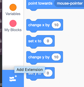 Use the Makey Makey Extension