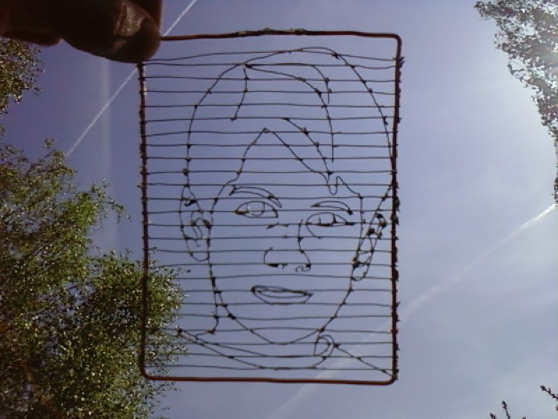 Wirework Made From Old Copper Wire