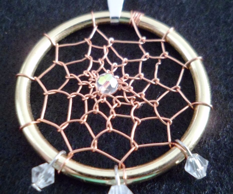 Wire Dream Catcher Pendant 