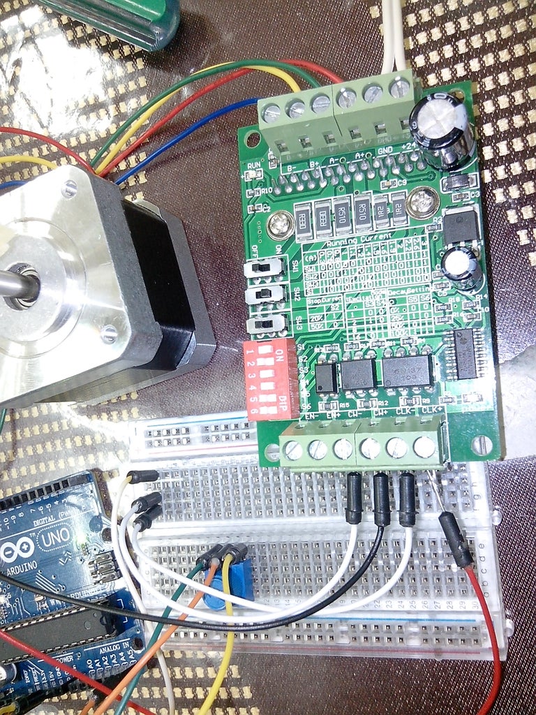 CONNECTION FROM ARDUINO to TB6560 Driver