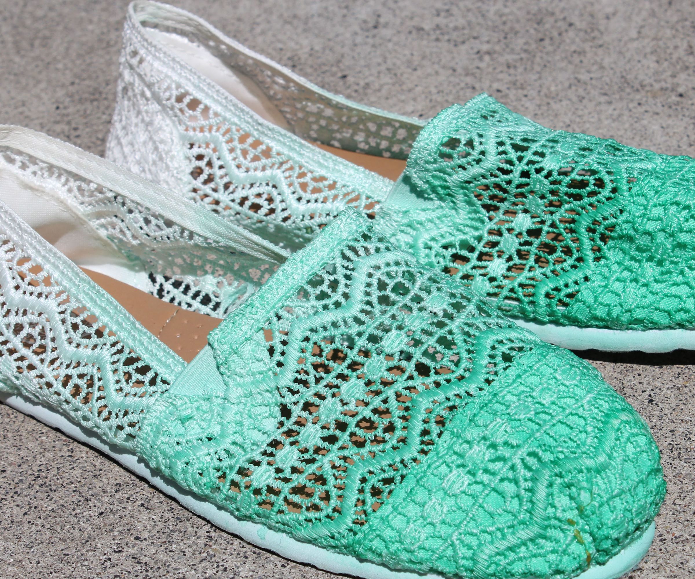 DIY Ombré Dyed Shoes
