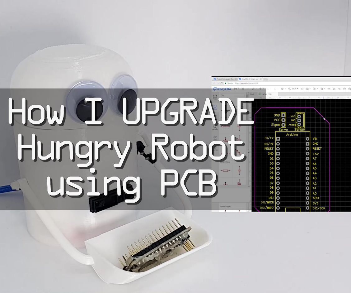 How I Upgraded Hungry Robot With PCB Board