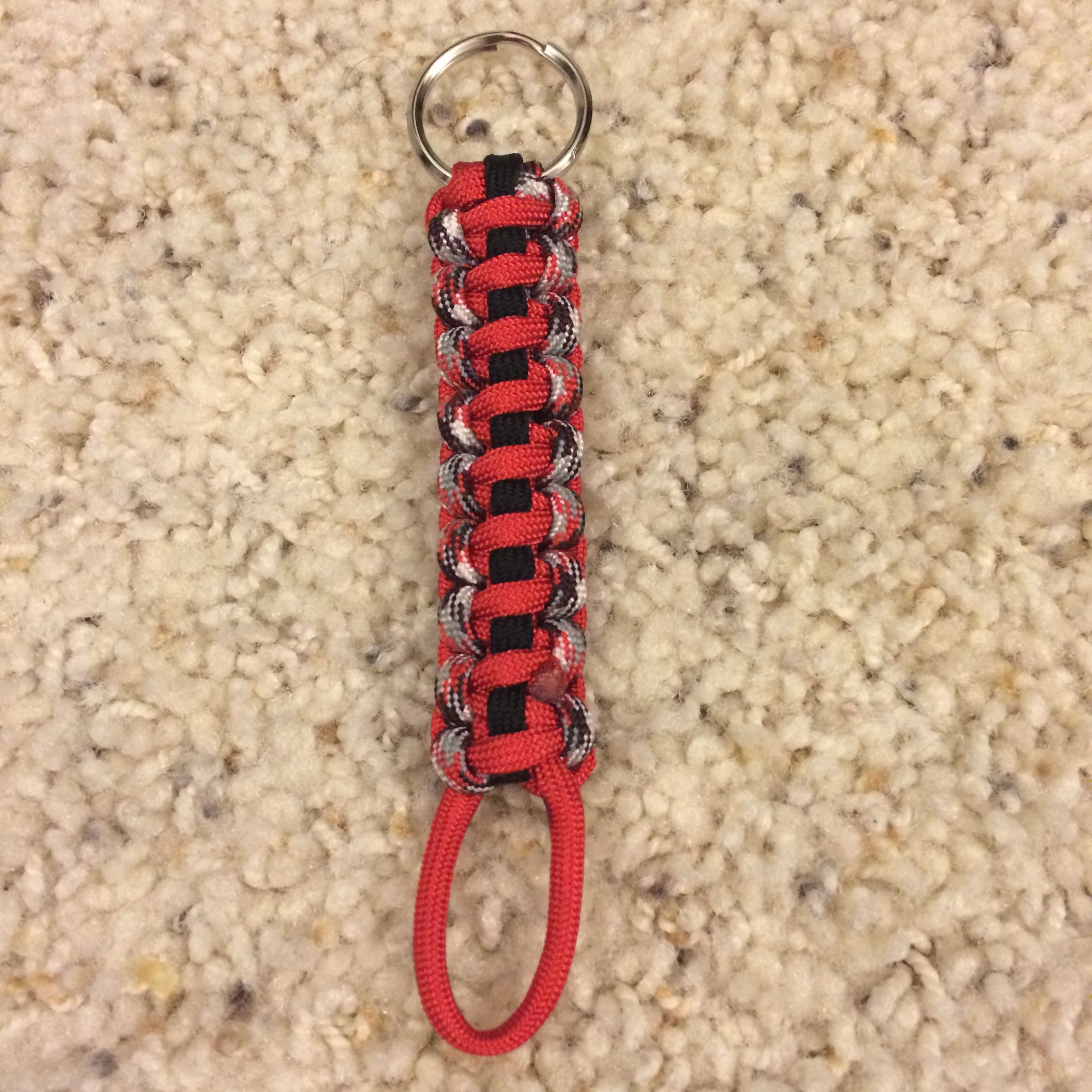 Flatline Paracord Keychain