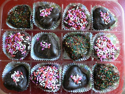 Chocolate Dipped Chocolate Hearts - and Ways to Fix and Avoid Chocolate Problems.