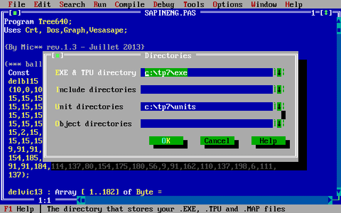 DOWNLOAD TURBO PASCAL 7.1 AND RUN IT ON WINDOWS SEVEN WITH DOSBOX : 3 ...