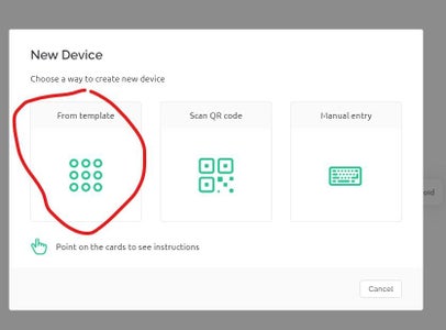Building the First Blynk Device - "connector Blynk"