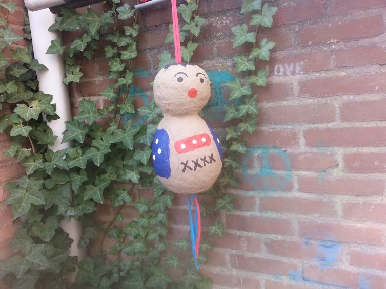 Giant Papier-maché Luck Doll
