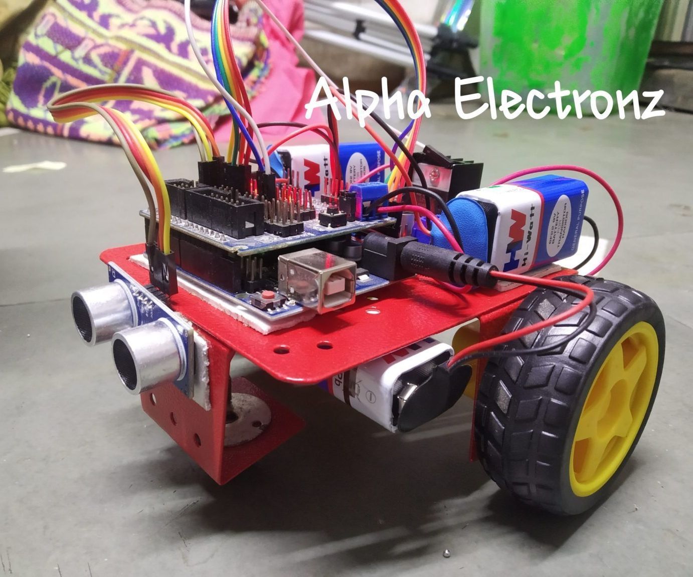 Obstacle Avoiding Bot Using Ultrasonic Sensor and Arduino : 5 Steps ...