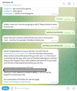 Creating Telegram Bot