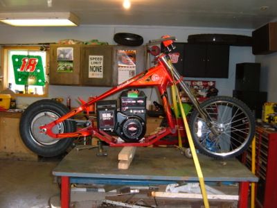 Walmart Bicycle Converted to a  Chopper Minibike