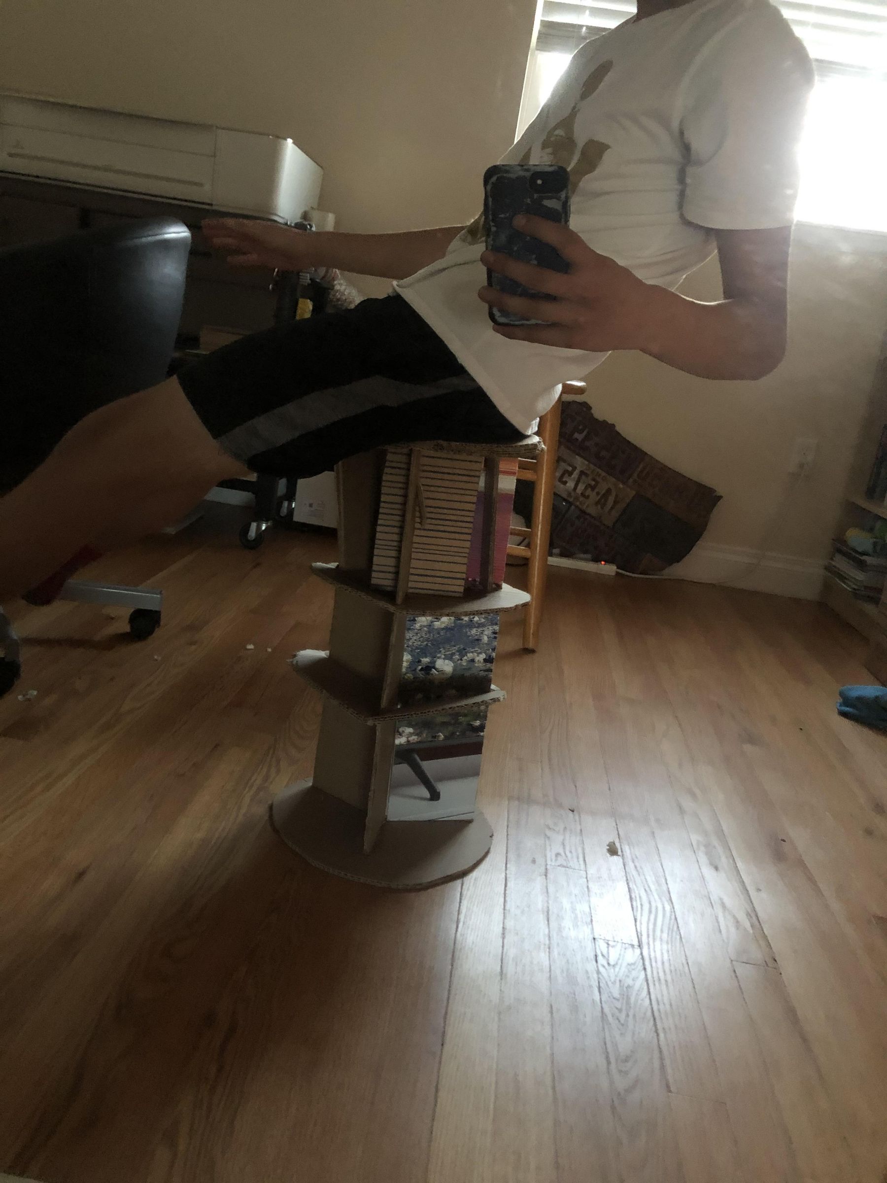 DIY Cardboard Stool 4 Steps Instructables