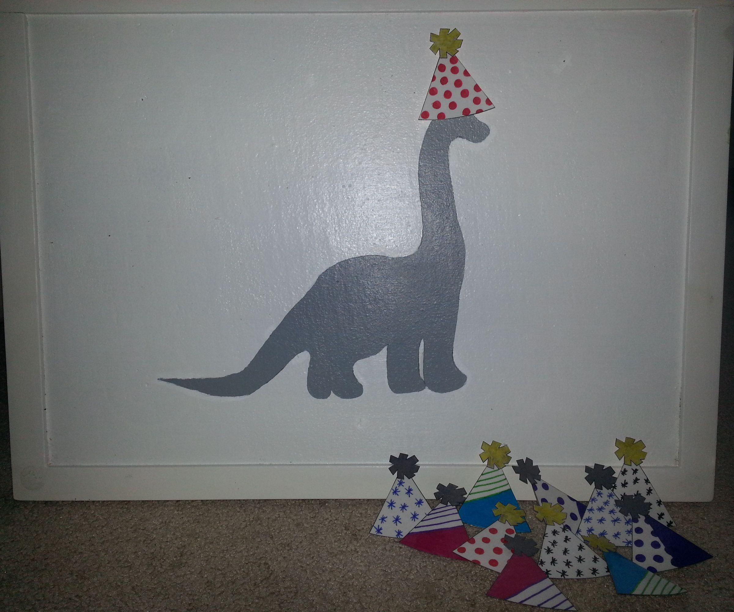Pin the Hat on the Dino