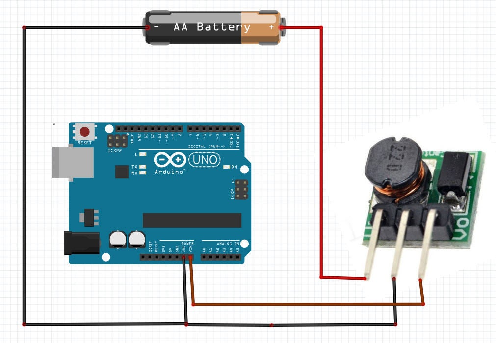 Power Arduino With a 1.5V Battery 4 Steps