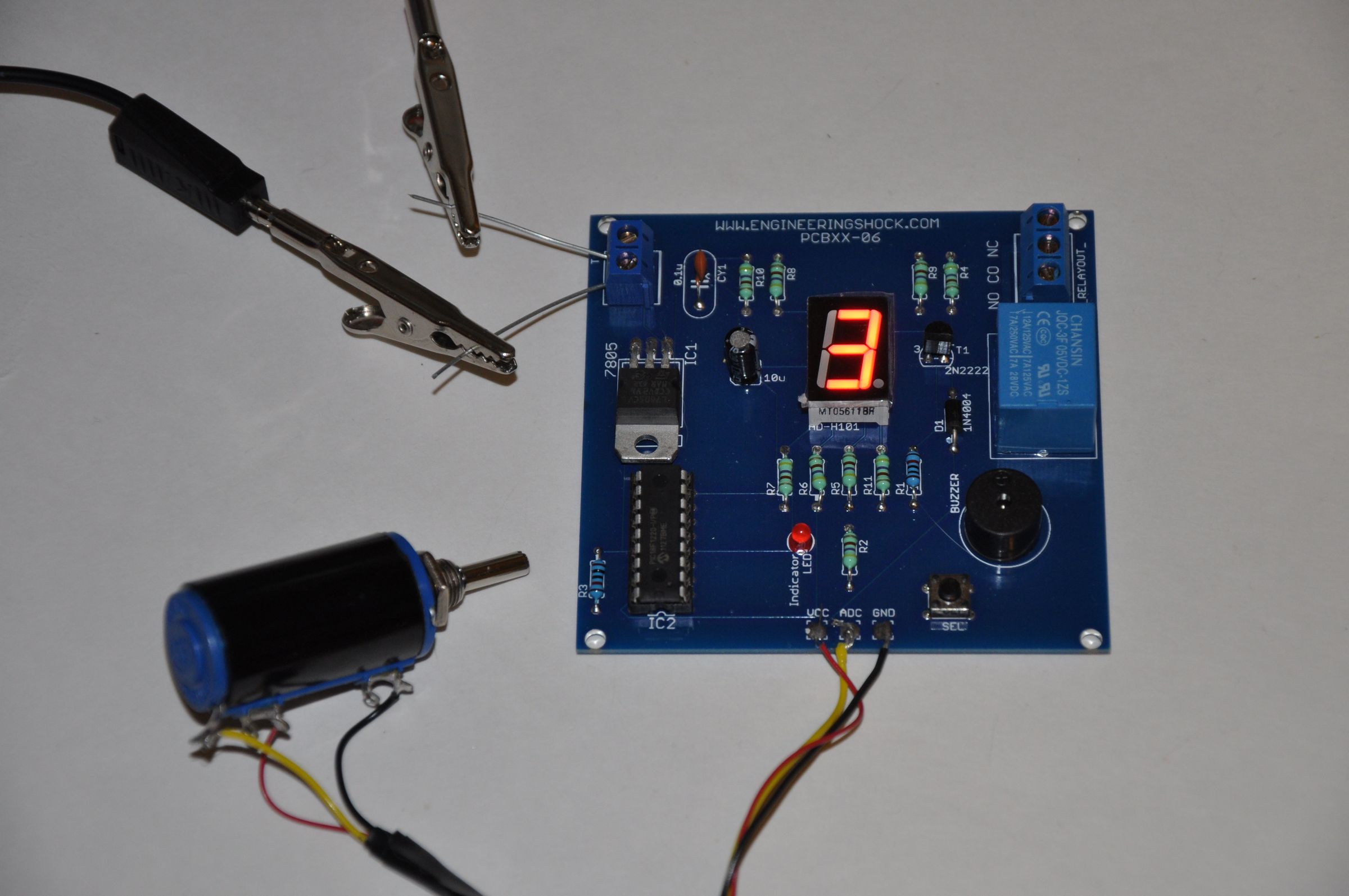 The Electronic Digital Combination Lock SAFE Kit With Variable Resistor Dial