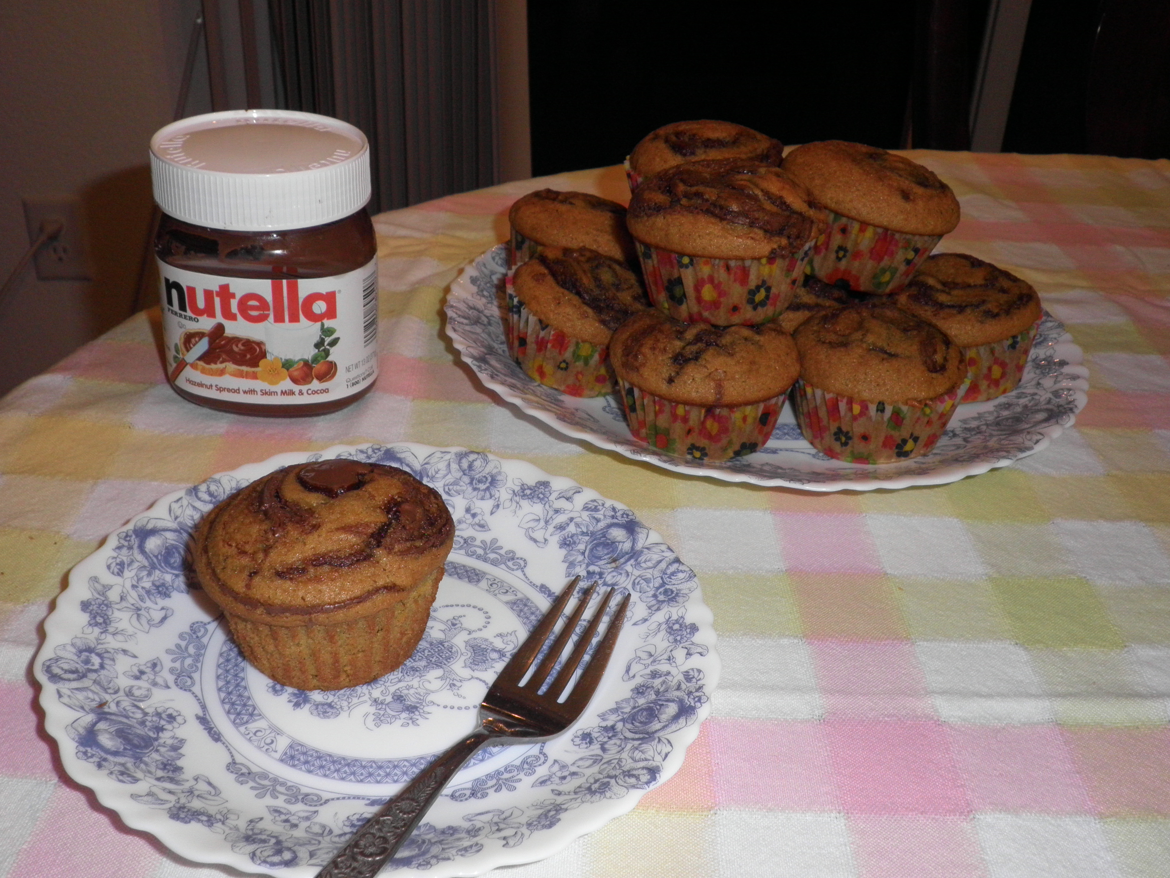 Nutella Pumpkin Muffins