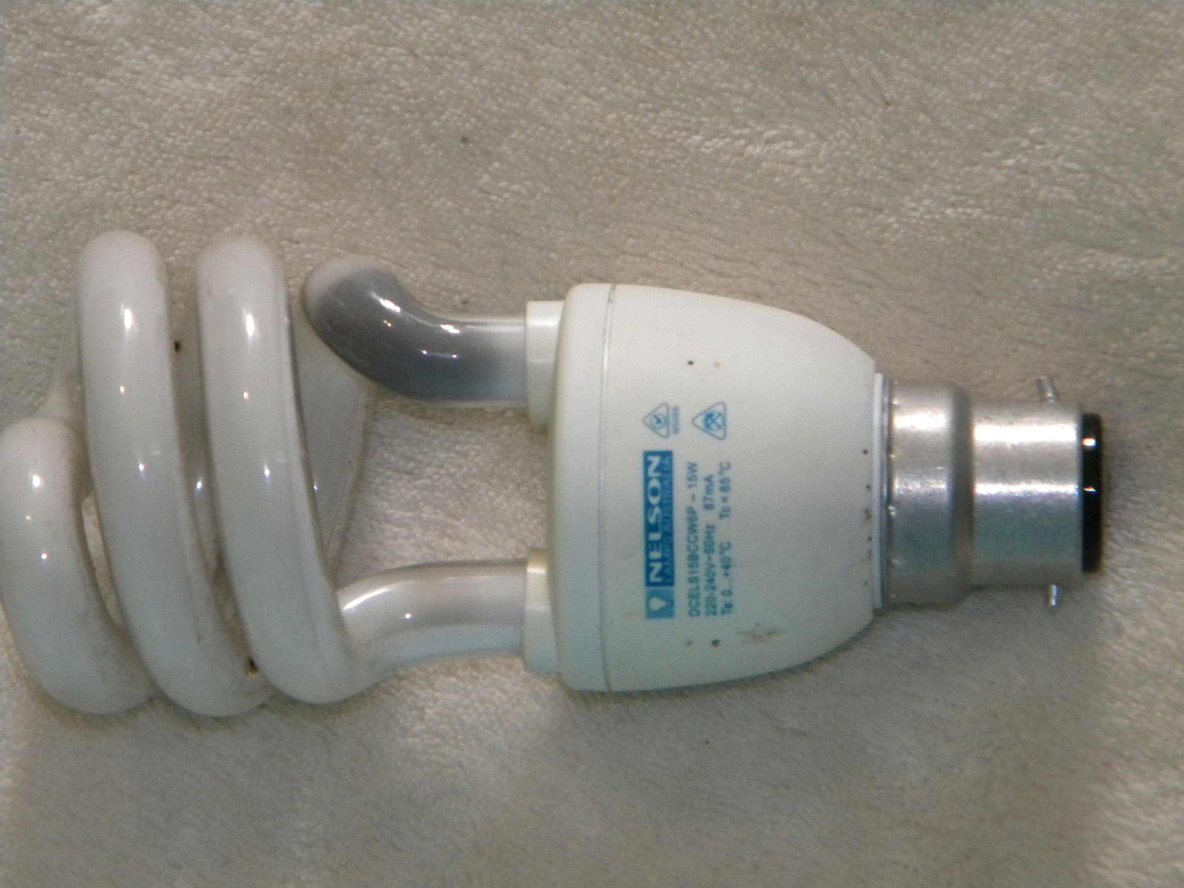 Replacing a blown CFL's tube.