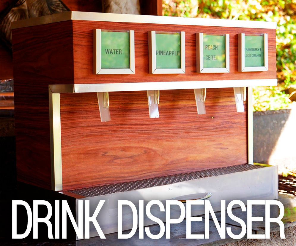 Electric Wooden Drink Dispenser