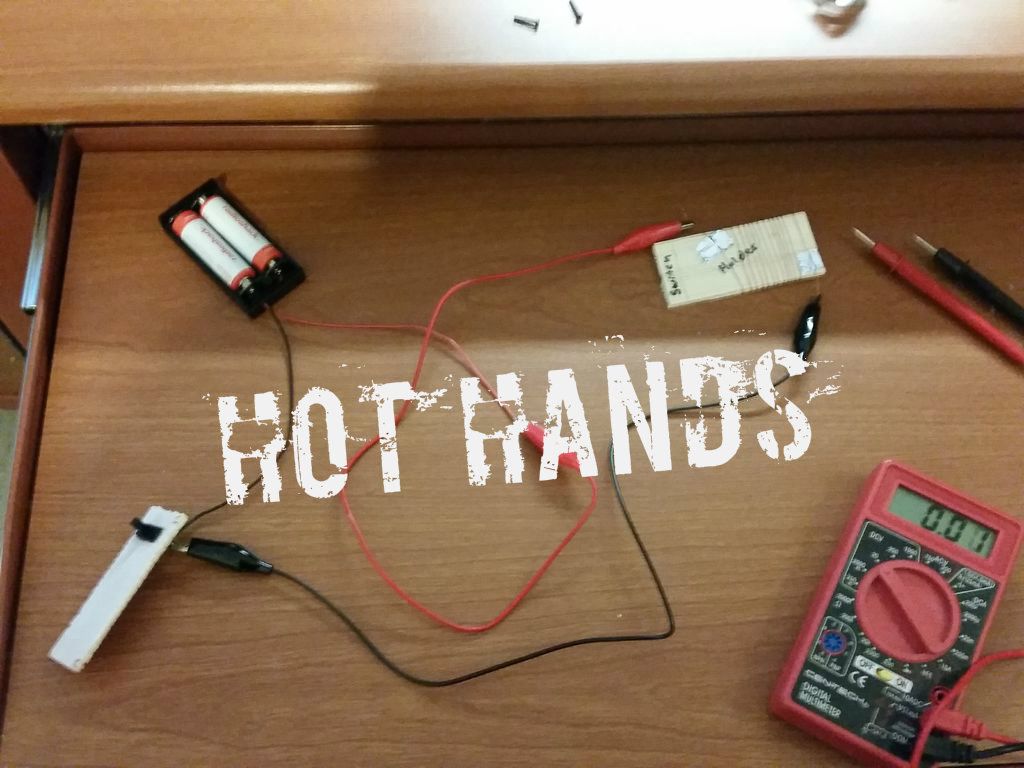 Battery powered hand warmer