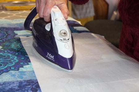 Combining the Applique Fabric Onto Background Fabric