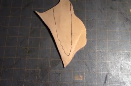Tracing and Cuting Out the Tip of the Feather 