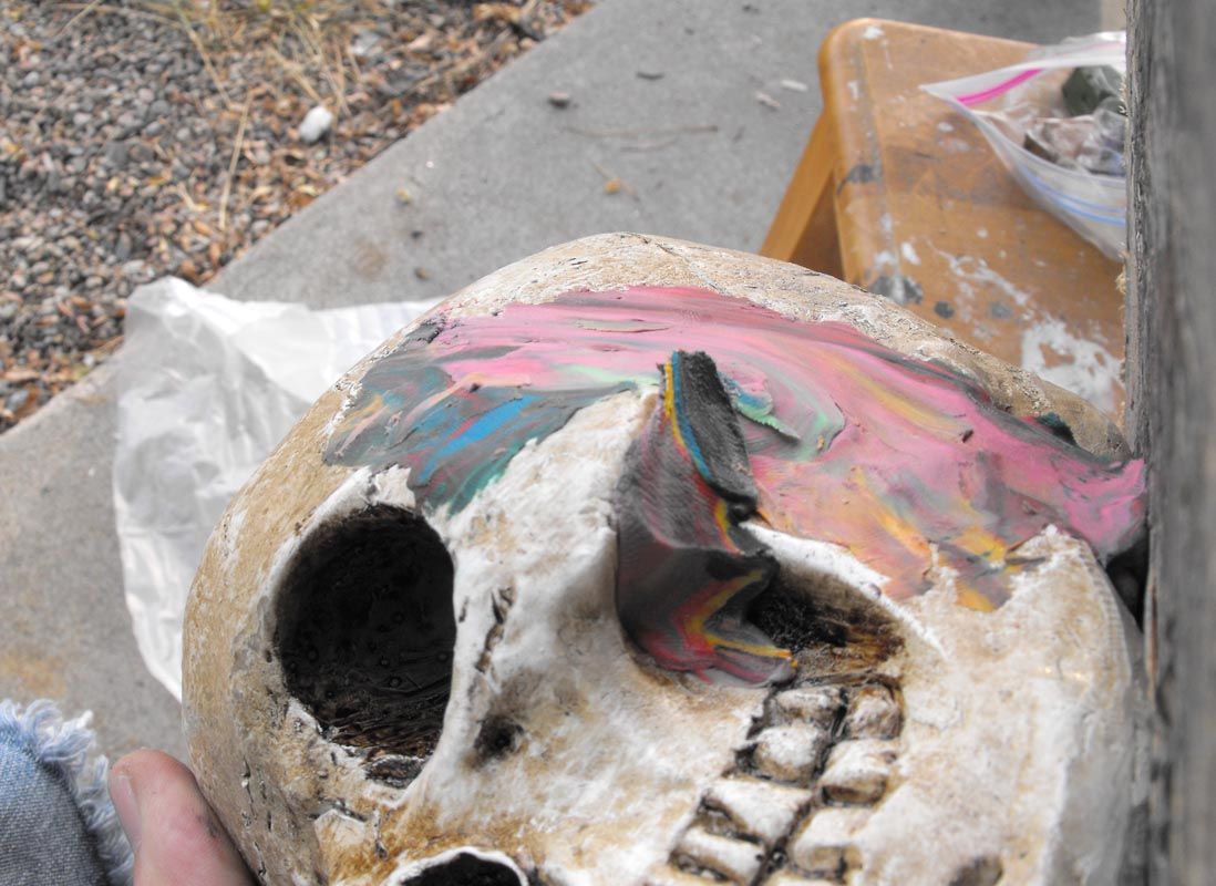 Plaster Molds and Foam Skulls