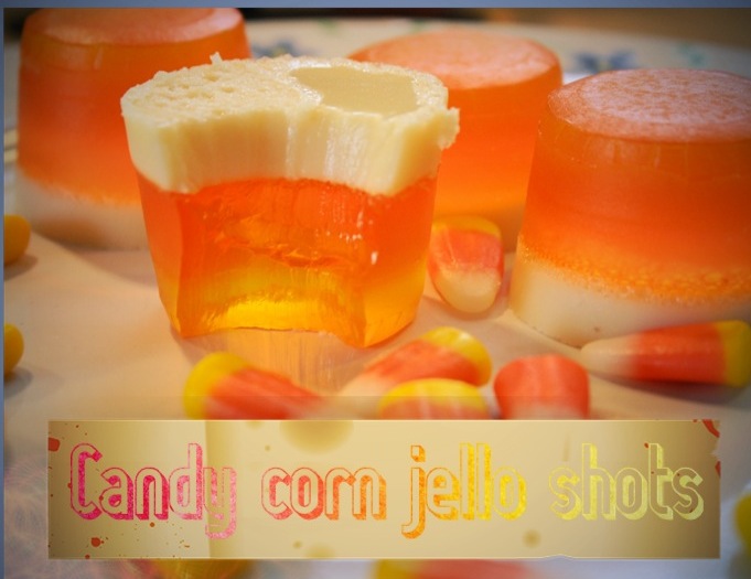 Candy Corn Jello Shooters